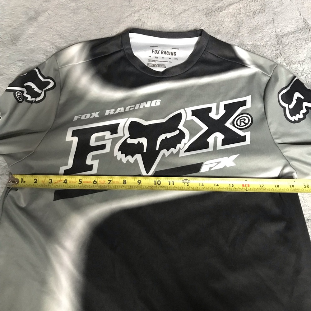 Fox Racing Men’s Long Sleeve Logo Tee - Black & Gray - Picture 3 of 5
